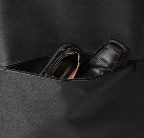 wallybags garment bag bottom pocket
